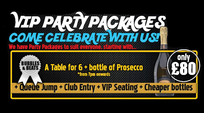 Fiesta Latina VIP Party Package - Table of 6 + Prosecco